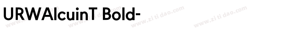 URWAlcuinT Bold字体转换